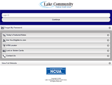 Tablet Screenshot of lakecomfcu.org